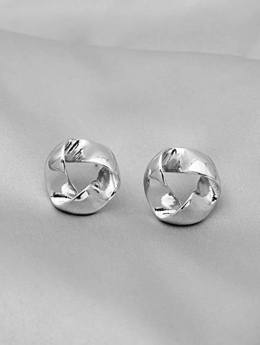 Pendientes geométricos plata