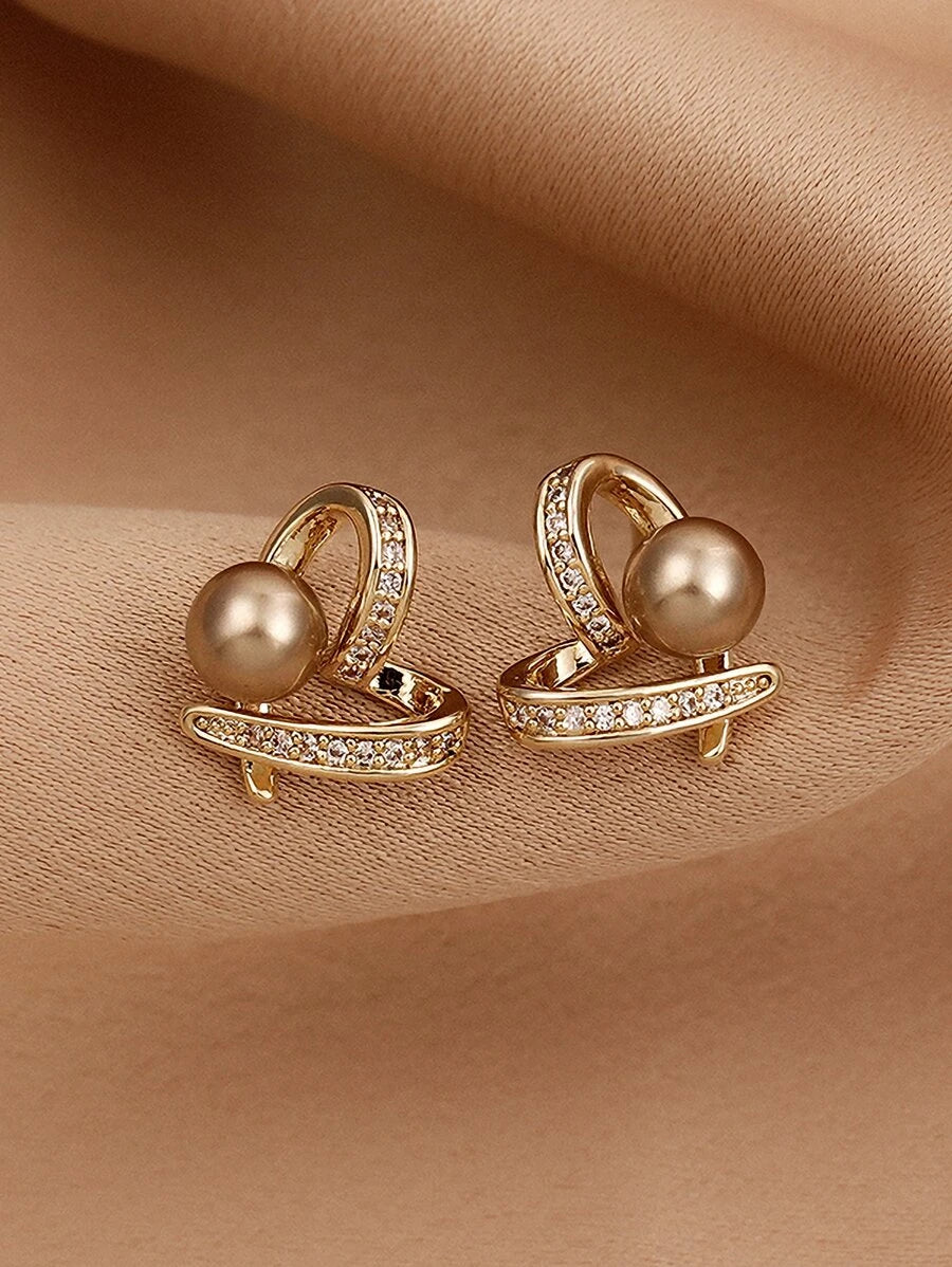 Pendientes corazón con diamante