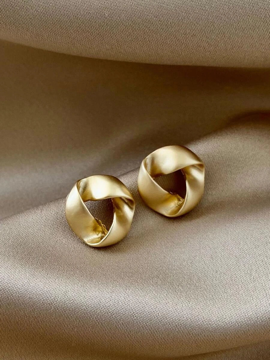 Pendientes geométricos oro