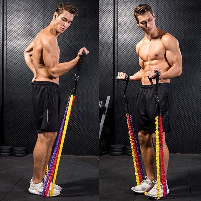 Bandas Elásticas - Pack de Musculación y Tonificación